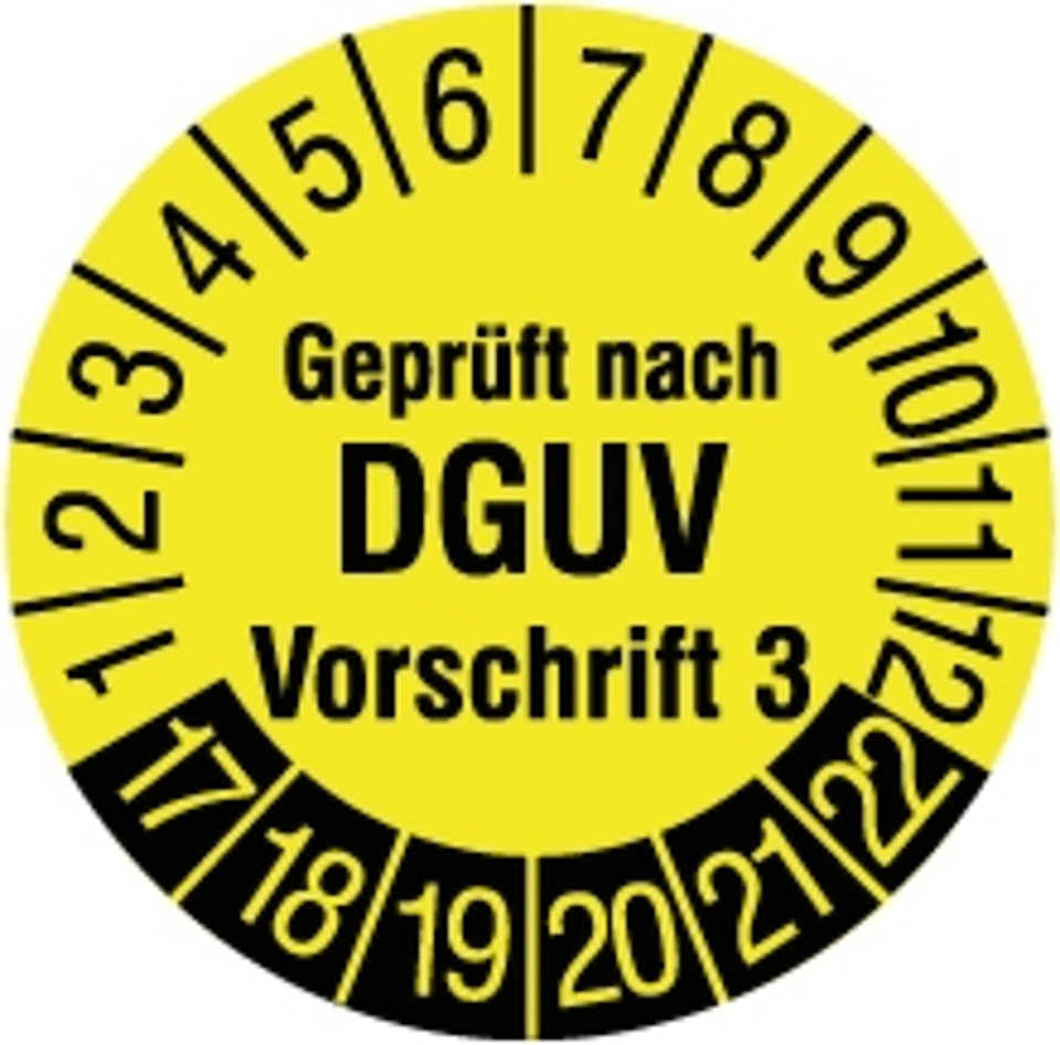 DGUV Vorschrift 3 bei Florian Gruß in Thüngersheim
