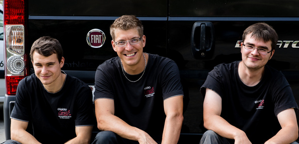 Unser Team bei Florian Gruß in Thüngersheim